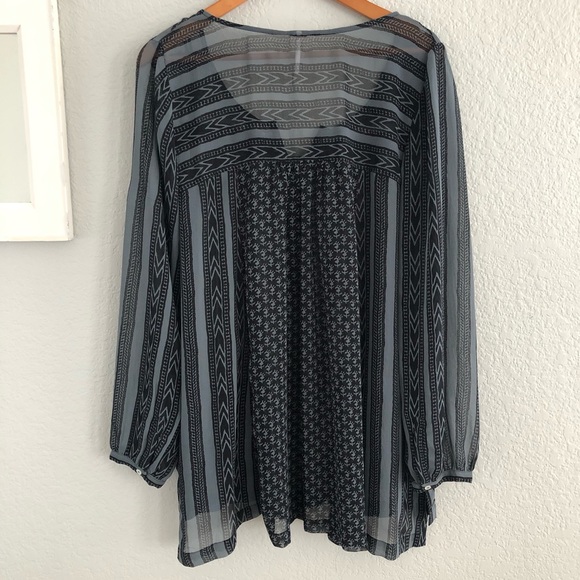 Free People Feather In The Wind Beaded Tunic Top - Picture 6 of 8